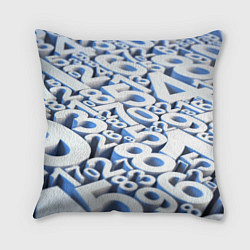 Подушка квадратная Цифровая брусчатка, цвет: 3D-принт