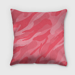 Подушка квадратная Pink military, цвет: 3D-принт