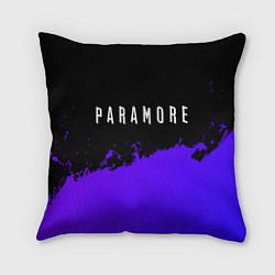 Подушка квадратная Paramore purple grunge, цвет: 3D-принт