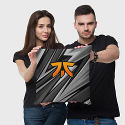 Подушка квадратная Fnatic - монохромная, цвет: 3D-принт — фото 2