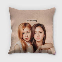 Подушка квадратная Blackpink Jisoo and Rose