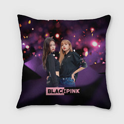 Подушка квадратная Blackpink purple, цвет: 3D-принт