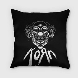 Подушка квадратная KoЯn - clown face, цвет: 3D-принт