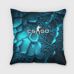 Подушка квадратная Ледяные разломленные плиты CS GO, цвет: 3D-принт