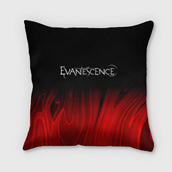 Подушка квадратная Evanescence red plasma, цвет: 3D-принт