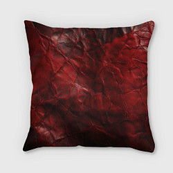 Подушка квадратная Текстура красная кожа, цвет: 3D-принт