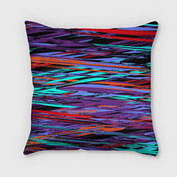 Подушка квадратная Наляпистые краски, цвет: 3D-принт