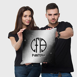 Подушка квадратная Pantera glitch на светлом фоне, цвет: 3D-принт — фото 2