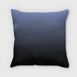 Подушка квадратная Градиент сиренево-черный, цвет: 3D-принт