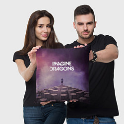 Подушка квадратная Imagine Dragons обложка альбома Night Visions, цвет: 3D-принт — фото 2