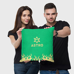 Подушка квадратная Astro fire, цвет: 3D-принт — фото 2