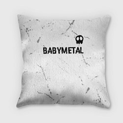 Подушка квадратная Babymetal glitch на светлом фоне: символ сверху