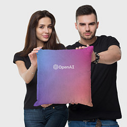 Подушка квадратная OpenAI, цвет: 3D-принт — фото 2