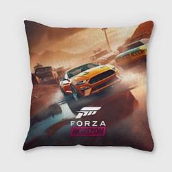 Подушка квадратная Forza Horizon race, цвет: 3D-принт