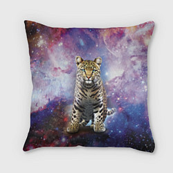 Подушка квадратная Space leopard, цвет: 3D-принт