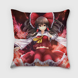 Подушка квадратная Touhou Project Рейму, цвет: 3D-принт