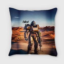 Подушка квадратная Robot Fallout, цвет: 3D-принт