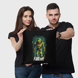 Подушка квадратная Fallout poster style, цвет: 3D-принт — фото 2
