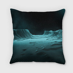 Подушка квадратная Space landscape - vaporwave, цвет: 3D-принт