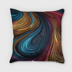Подушка квадратная Gradient madness, цвет: 3D-принт