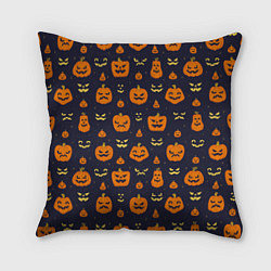 Подушка квадратная Хэллоуин - узор, цвет: 3D-принт