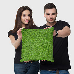 Подушка квадратная Зелёный газон, цвет: 3D-принт — фото 2