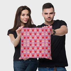 Подушка квадратная Безопасный секс, цвет: 3D-принт — фото 2