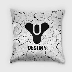 Подушка квадратная Destiny glitch на светлом фоне, цвет: 3D-принт