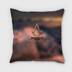 Подушка квадратная Ассасин мираж, цвет: 3D-принт