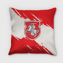 Подушка квадратная Belarus герб краски, цвет: 3D-принт