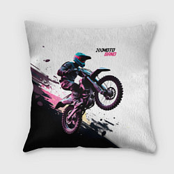 Подушка квадратная Moto band, цвет: 3D-принт