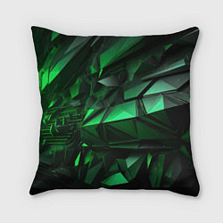 Подушка квадратная Green abstract