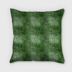 Подушка квадратная Крокодилья кожа паттерн, цвет: 3D-принт