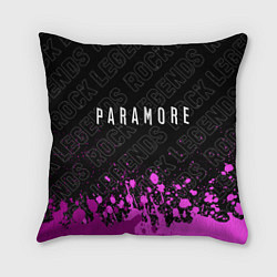 Подушка квадратная Paramore rock legends посередине, цвет: 3D-принт