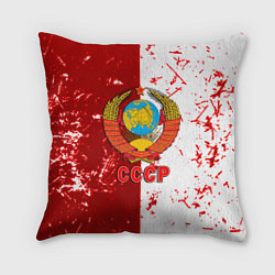 Подушка квадратная СССР ретро символика, цвет: 3D-принт