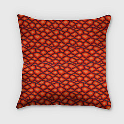 Подушка квадратная Чешуя огненного дракона, цвет: 3D-принт