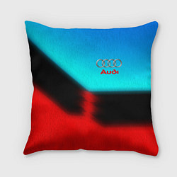 Подушка квадратная AUDI sport brend color, цвет: 3D-принт