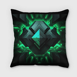 Подушка квадратная Абстрактное ощущение зелени, цвет: 3D-принт