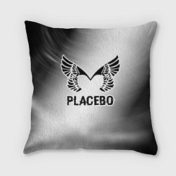 Подушка квадратная Placebo glitch на светлом фоне, цвет: 3D-принт