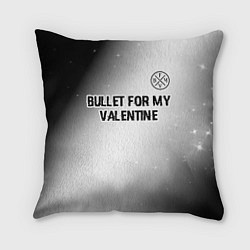 Подушка квадратная Bullet For My Valentine glitch на светлом фоне пос, цвет: 3D-принт