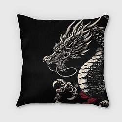 Подушка квадратная Japanese dragon - irezumi - art