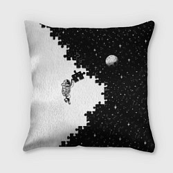 Подушка квадратная Космический пазл, цвет: 3D-принт