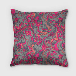 Подушка квадратная Розовый серый сон, цвет: 3D-принт