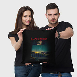 Подушка квадратная Album road Alice Cooper, цвет: 3D-принт — фото 2