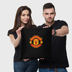 Подушка квадратная Manchester United fc club, цвет: 3D-принт — фото 2