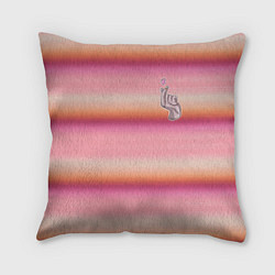 Подушка квадратная Рука-Вещь: текстура свитера Энид из сериала Уэнсде, цвет: 3D-принт