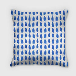 Подушка квадратная Акварельный дождь, цвет: 3D-принт