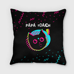 Подушка квадратная Papa Roach - rock star cat, цвет: 3D-принт