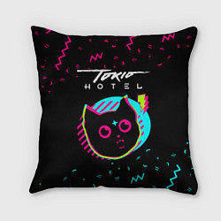 Подушка квадратная Tokio Hotel - rock star cat, цвет: 3D-принт