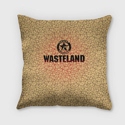 Подушка квадратная Wasteland со значком рейнджера, цвет: 3D-принт